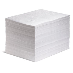 PIG oil mat front view showing pad size and packaging benefit