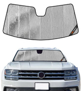 Pigenius AstraGuard front view showing full Atlas windshield fit and cabin cooling benefit