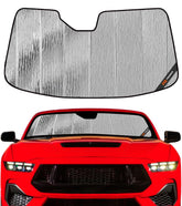 Pigenius AstraGuard front windshield view showing full coverage and heat reduction