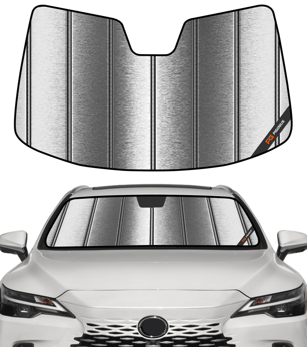 Pigenius front view sunshade installed in Lexus RX reduces cabin heat