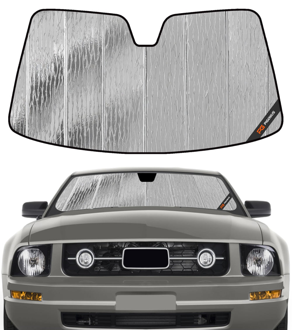 Pigenius sunshade front packaging showing model fit and benefits