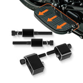 PIKPOP front view of driver floorboard extension showing fit and finish benefit