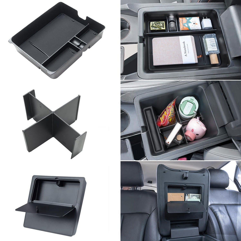 PIMCAR center console front view showing tidy compartments and quick access
