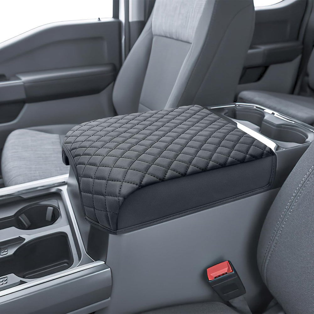 PIMCAR front view of center console cover showing exact fit and neat finish