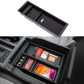 PIMCAR front view of tray showing organized compartments and neat storage benefit