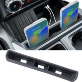 PIMCAR front view of insert installed showing neat console fit and protection