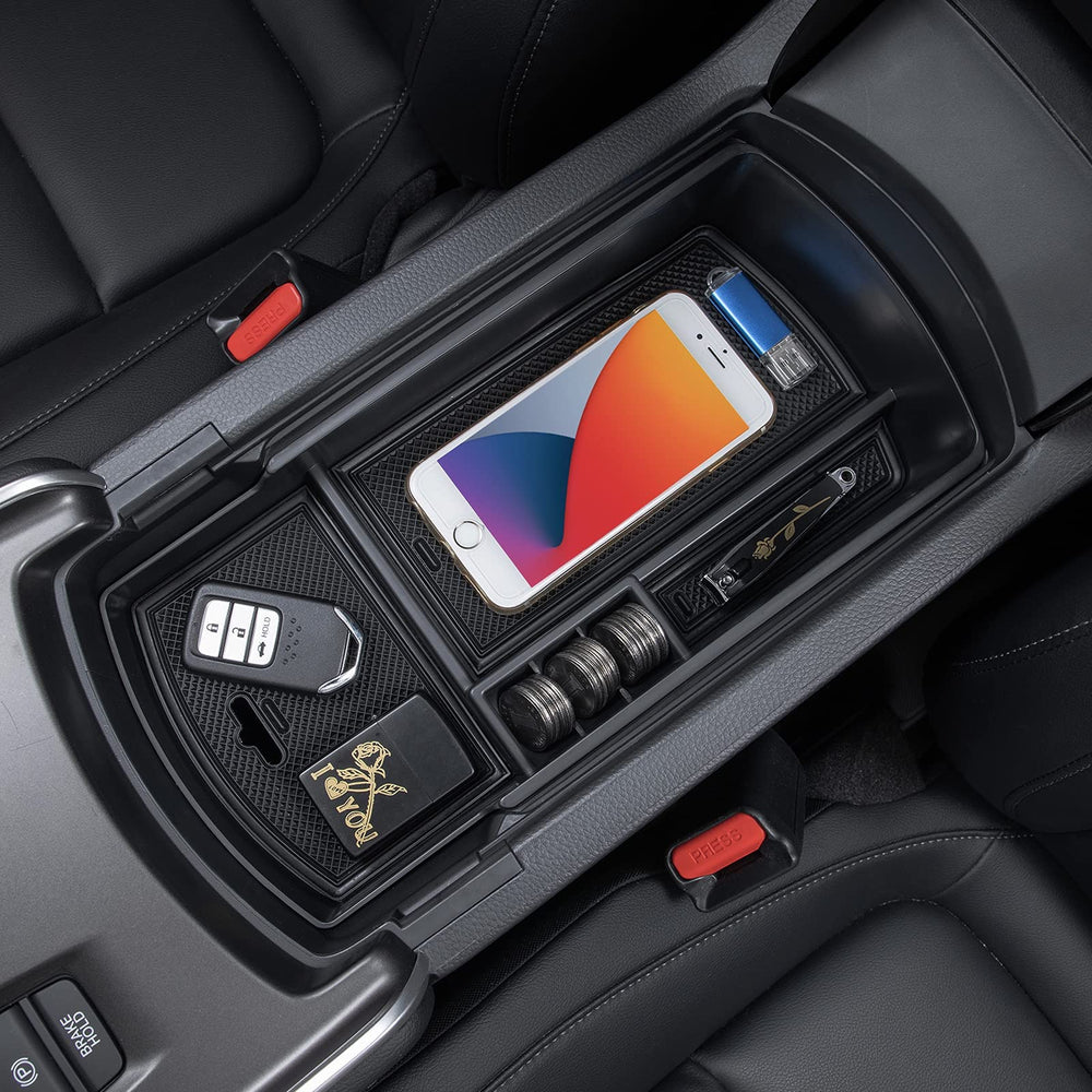 PIMCAR front view of installed tray showing organized storage and neat fit