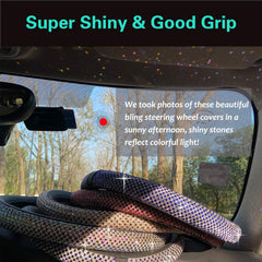 PINCTROT steering wheel cover installed in use demonstrating comfortable grip and stylish look benefit