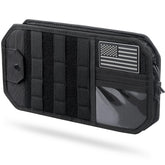 Pitozer front view showing organized pockets and tidy storage benefit