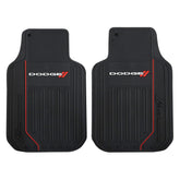 Plasticolor Dodge front mat packaging showing set and branding benefit durable protection