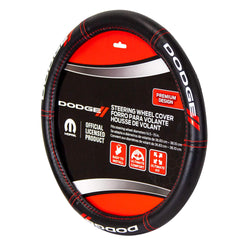 Plasticolor Dodge installed on steering wheel improving grip and cabin appearance