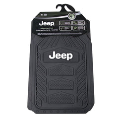 Plasticolor Jeep mats installed in vehicle demonstrating fit and interior protection