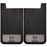 Plasticolor RAM front view embossed stainless steel plate showing branded styling benefit