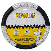 Plasticolor Snoopy front view showing full steering wheel cover and bold contrast for style
