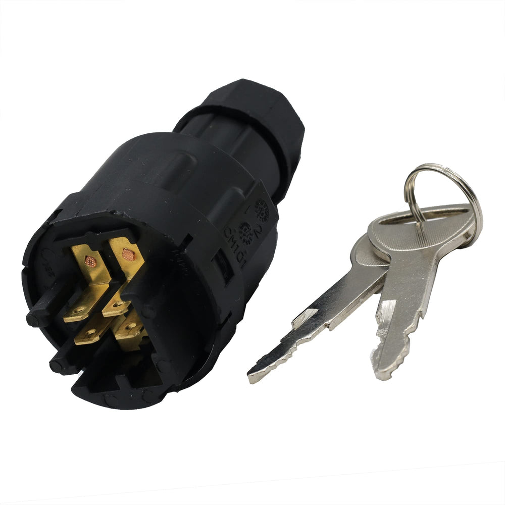 PLENTZOM ignition key front view showing durable design and easy replacement