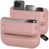 PLEW front view of two-pack pink organizers showing tidy storage