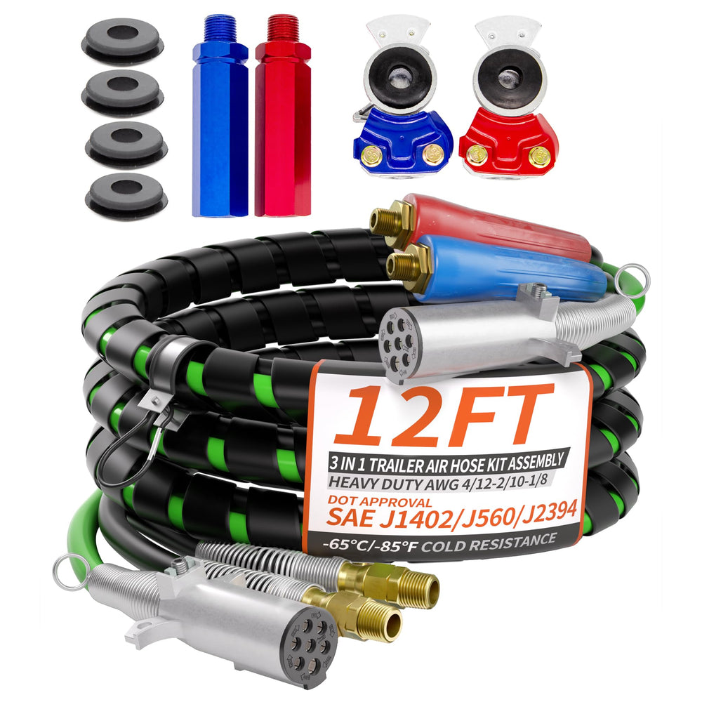 PlugSaf front assembly showing full 3-in-1 kit and neat routing benefit