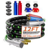 PlugSaf front assembly showing full 3-in-1 kit and neat routing benefit