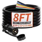 PlugSaf front view of 7-way plug showing robust connector for reliable towing