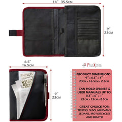 PlusXpres included auto log book pages for recording maintenance and trips