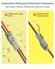 PLUXPAER stainless steel bracket mounted to connector demonstrating secure, vibration-resistant fixing