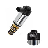 Pnkauto front view of AC solenoid valve showing fitment and shape for easy identification
