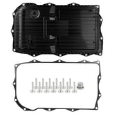 Pnktool transmission oil pan front view showing clean finish and leak prevention