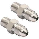 Podavelle front view of adapter showing both AN and NPT ends and durable finish