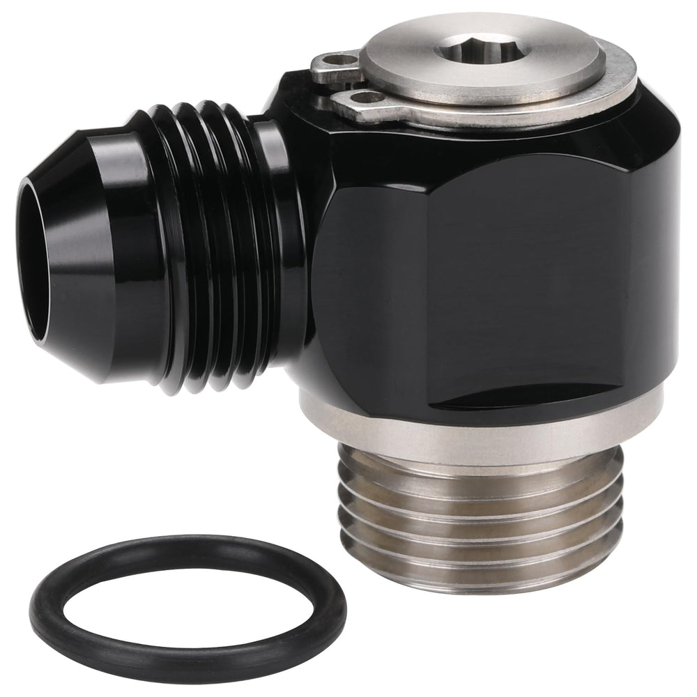 Podavelle front view of banjo bolt assembly showing compact profile and secure connection
