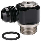 Podavelle front view of banjo bolt assembly showing compact profile and secure connection