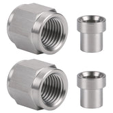 Podavelle front view nuts and sleeves showing sturdy stainless construction and fit benefit