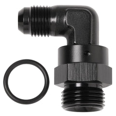 Podavelle swivel adapter installed on engine hose demonstrating reduced clearance and neat routing