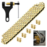 Podoy 428 front packaging showing complete chain kit and easy installation benefit