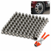 Podoy front view of lug nut cover showing fit and professional look