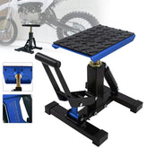 POLARBEAR front view of blue aluminum lift showing stable platform and portability