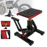 POLARBEAR stand front view showing red frame and sturdy platform benefit lifting ease