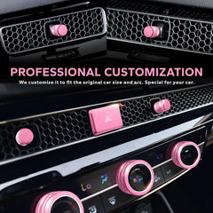 Polodunn installed on dashboard wide view adding coordinated pink accents