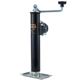POPBULL front view weld-on trailer jack showing robust build and installation benefit