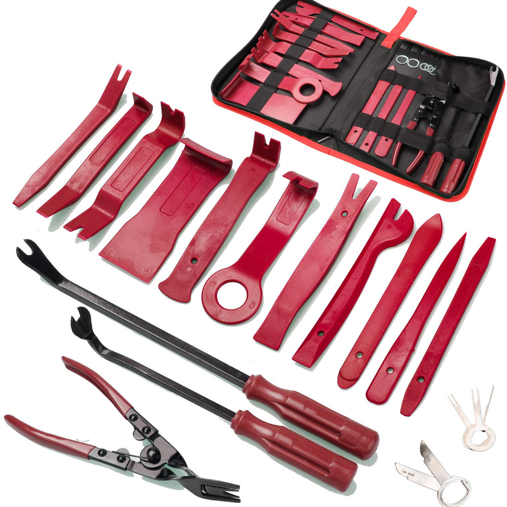 Poraxy front view of full 19pc kit with bag showing organized layout and durability