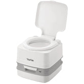 Porta Potti front view showing compact design and easy placement