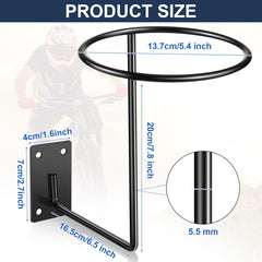 Potchen helmet holder side profile highlighting arm extension and helmet clearance