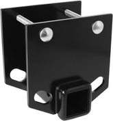 Poweka front view mounted on RV bumper showing secure attachment benefit