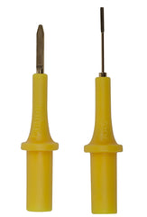 Power Probe blade probe closeup showing tip shape for stable terminal contact