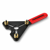 Powerbuilt front view of clutch holding tool showing overall shape and benefit of fit versatility