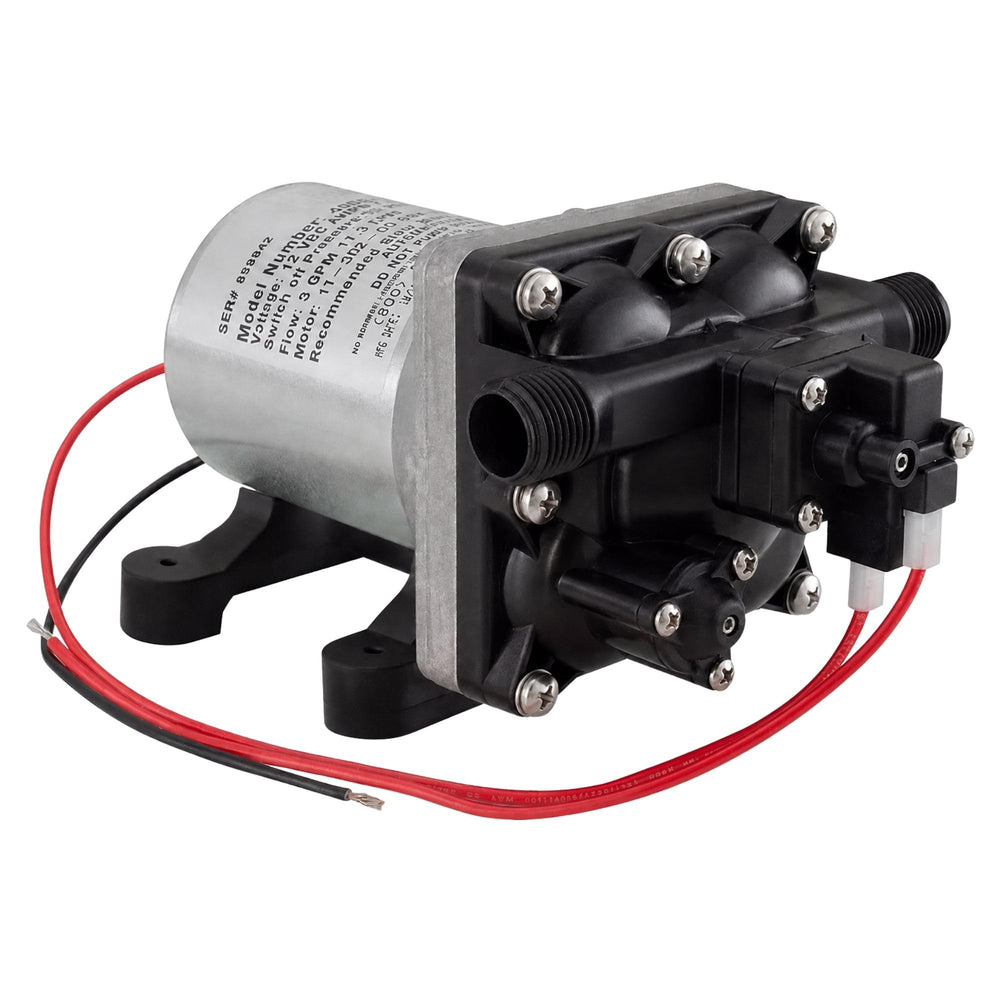 PowerMax 4008 front view showing pump body and inlet outlet for easy identification and replacement
