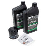 Powersports Authority Polaris oil change kit front packaging showing included oil and filter for easy service
