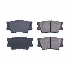 PowerStop Z16 rubberized shim detail highlighting vibration reduction benefit