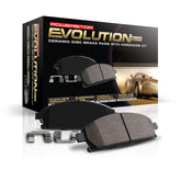 PowerStop Z17 front packaging showing complete pad set and benefits