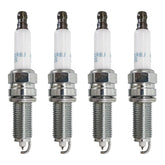 Powkos spark plug front packaging showing four-plug set and fitment benefits