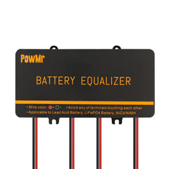 PowMr 48V equalizer front panel showing controls and compact housing for easy installation